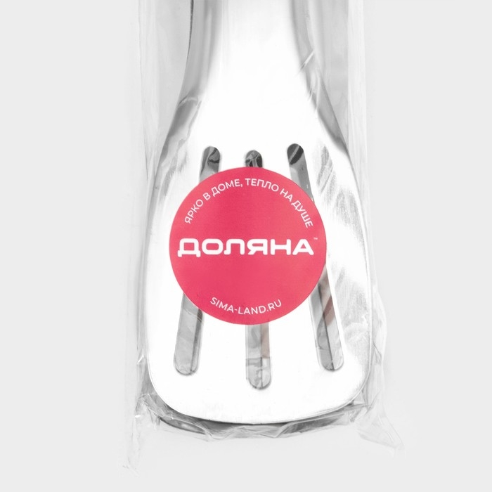 Щипцы кухонные Доляна «Лопатка», 304 сталь, 33,5 см, цвет серебристый Щипцы кухонные Доляна «Лопатка», 304 сталь, 33,5 см, цвет серебристый