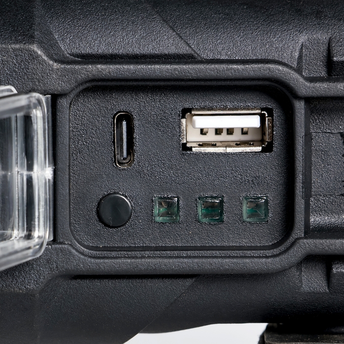 Фонарь прожекторный аккумуляторный, 40 Вт, 8000 мАч, 1200 лм, P50, USB, 4 режима, 27 х 12 см Фонарь прожекторный аккумуляторный, 40 Вт, 8000 мАч, 1200 лм, P50, USB, 4 режима, 27 х 12 см