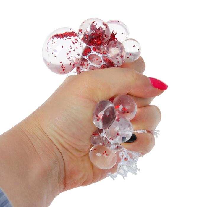 Мялка в сетке, 6 см, цвета МИКС Мялка в сетке, 6 см, цвета МИКС