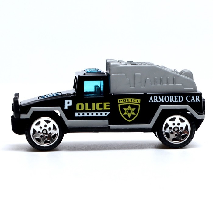 Набор металлических машин «Полиция», 6 штук, масштаб 1:64 Набор металлических машин «Полиция», 6 штук, масштаб 1:64