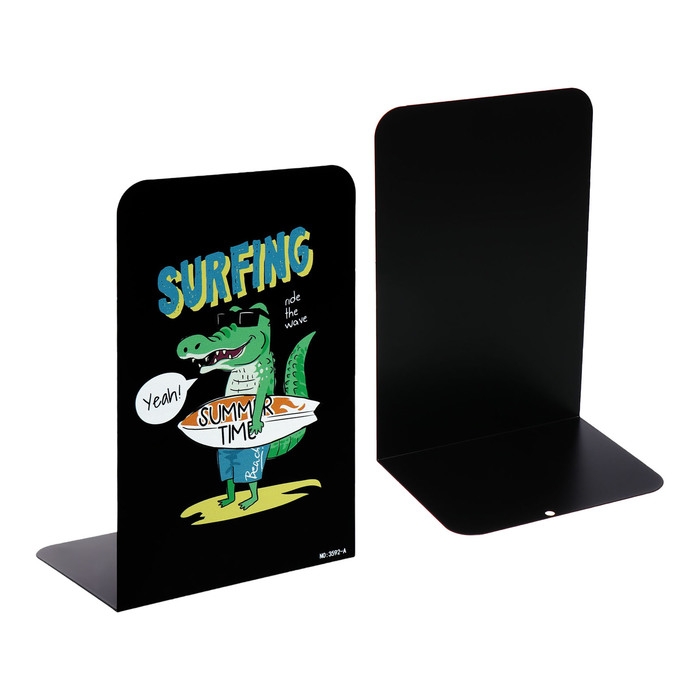 Подставки для книг Подставки для книг "Крокодил-сёрфер", 2 штуки