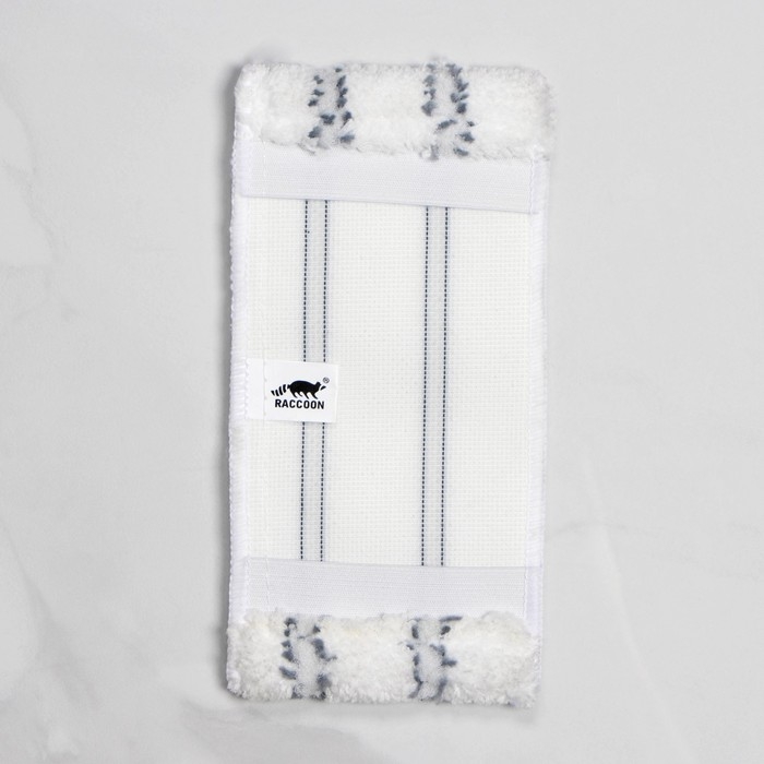 Сменная насадка для окномойки Raccoon, микрофибра, 21×10,5 см, цвет белый