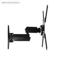 Кронштейн VLK TRENTO-7, для ТВ, наклонно-поворотный, 22"-55", 85-395 мм от стены, черный