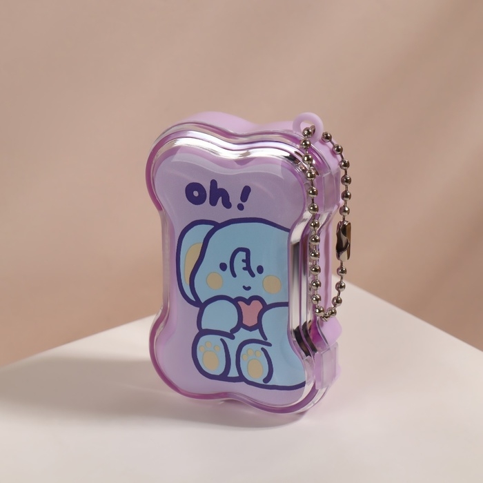 Набор для контактных линз, в футляре с зеркалом, 4 предмета, цвет МИКС Набор для контактных линз, в футляре с зеркалом, 4 предмета, цвет МИКС