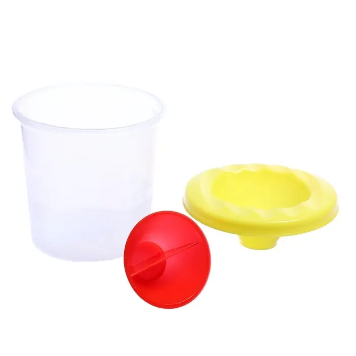 Стакан - непроливайка для рисования Calligrata, 210 мл, с заглушкой, жёлтый