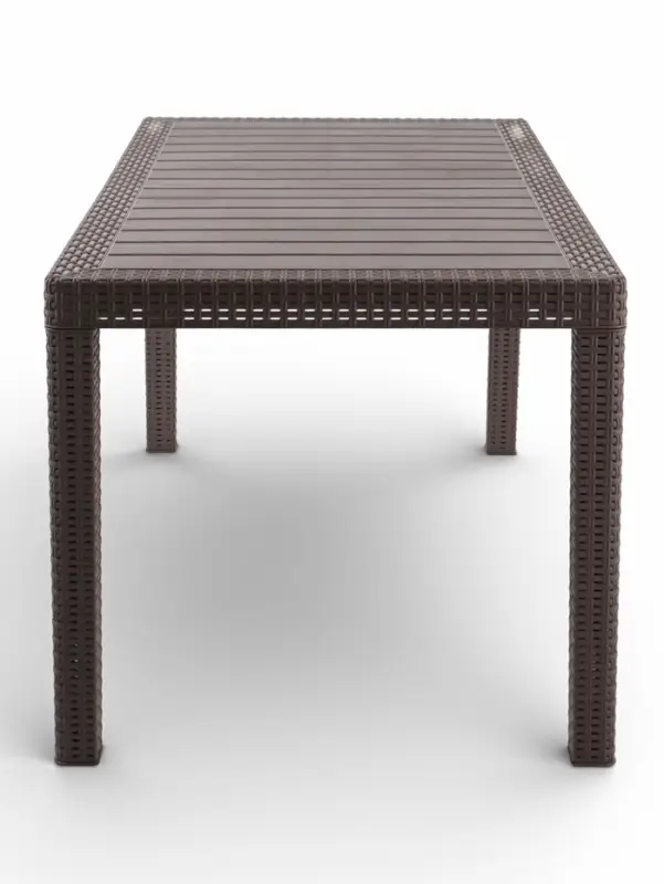 Стол садовый Rattan, 153.2&times;78.9&times;70.1 см, пластиковый, цвет тёплый орех