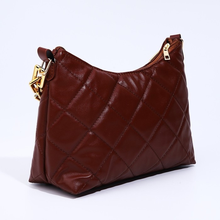 Сумка кросс-боди на молнии, цвет коричневый Сумка кросс-боди на молнии, цвет коричневый