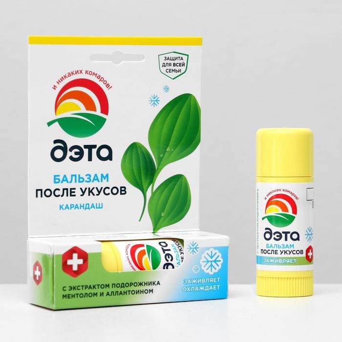 Карандаш-бальзам после укусов насекомых Карандаш-бальзам после укусов насекомых "ДЭТА", 10 мл