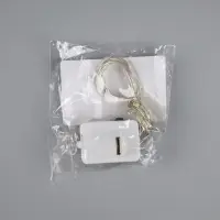 Гирлянда &laquo;Нить&raquo; 2 м роса. IP20, нить серебристая, 20 LED, 4.6 В, AG13&times;3 (в комплекте), 3 режима, свечение зелёное