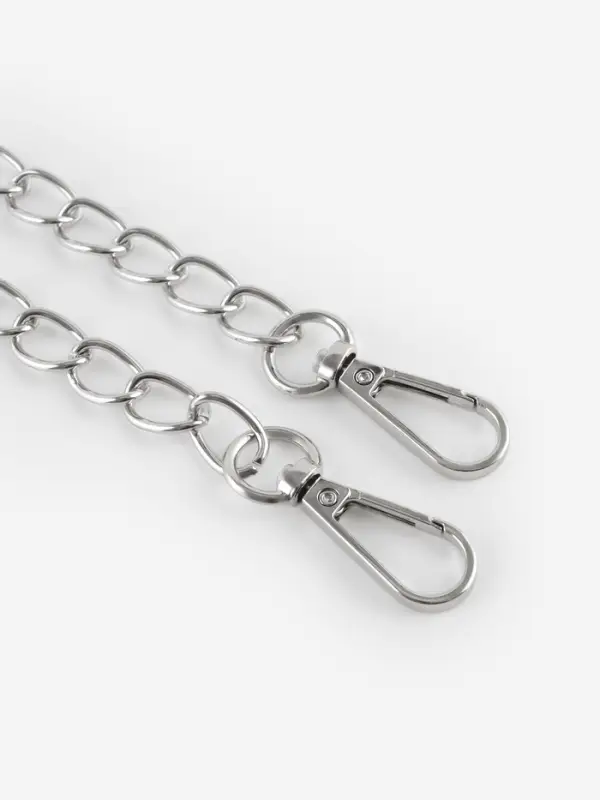 Ручка для сумки, с цепочками и карабинами, 120&times;1.8 см, бежевая