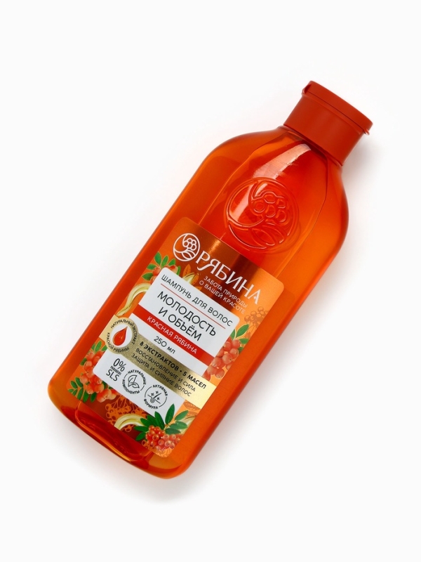 Шампунь для волос, молодость и объем, аромат рябины, 250 мл, Рябина Шампунь для волос, молодость и объем, аромат рябины, 250 мл, Рябина