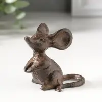 Сувенир чугун "Маленькая мышка" 7х5х6,5 см