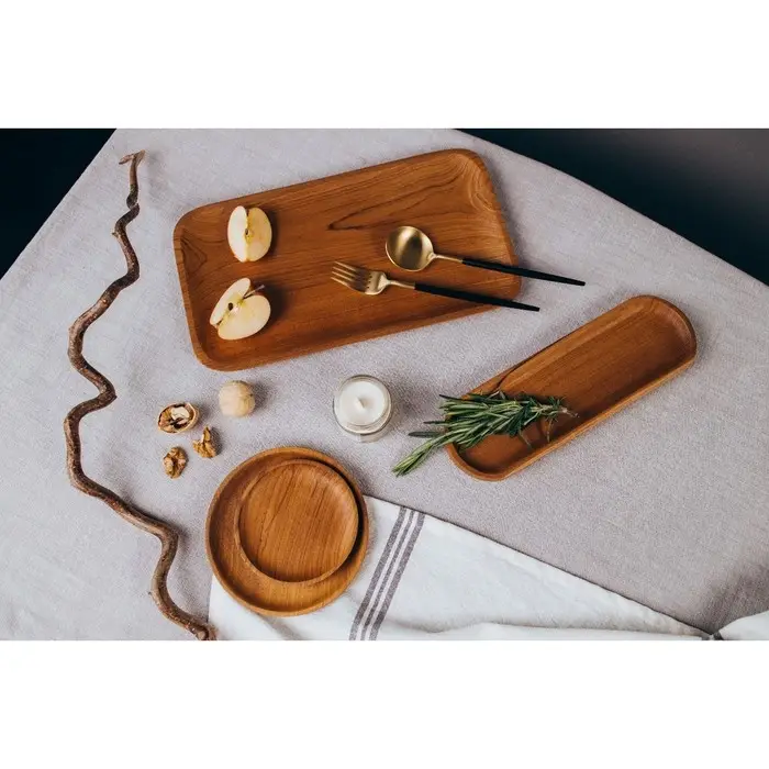 Блюдо, 27&times;11&times;2 см, тиковое дерево