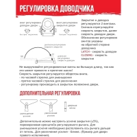 Доводчик дверной Isparus ISP 410, 15-60кг, белый