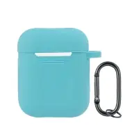 Чехол для AirPods 1/2 с карабином №17 Coast Blue