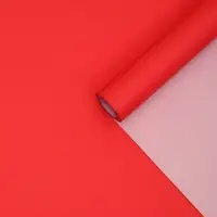 Плёнка для цветов двухцветная, красный-светло розовый, 50 см &times; 10 м &plusmn;5%