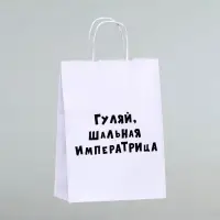 Пакет подарочный «Гуляй шальная императрица», 24×14×28 см, 1 шт.