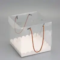 Кондитерская упаковка под рулет, белая 20 х20 х 20 см