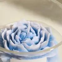 Свеча интерьерная в стакане "Нежно-голубой пион" 11х11х8 см Свеча интерьерная в стакане "Нежно-голубой пион" 11х11х8 см