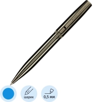 Ручка шариковая BOSTON ворон.стал.чер.корп,0.7мм,син, 20-0359