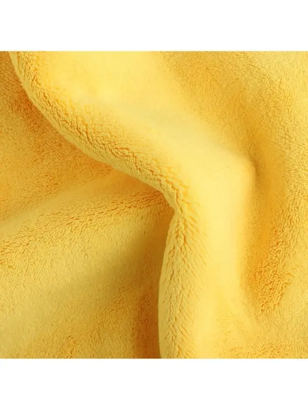 Тряпка для мытья автомобиля CARTAGE, микрофибра, 800 г/м&sup2;, 30&times;40 cм, желто-серая