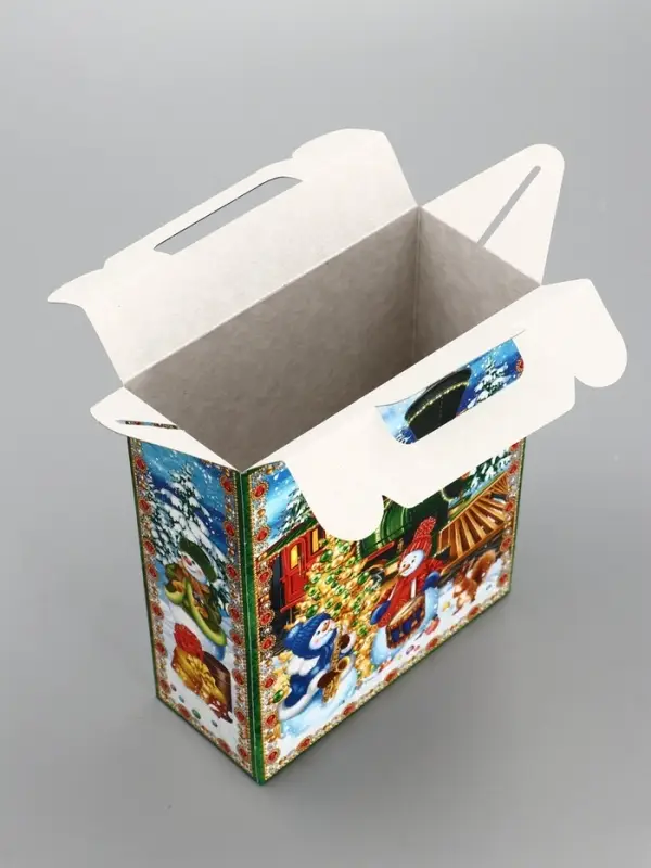 Подарочная коробка новогодняя «Экспресс» 14×6×21 см Подарочная коробка новогодняя «Экспресс» 14×6×21 см