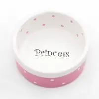 Миска Princess, 100 мл, малая, 8.5&times;3.5 см, керамика, розовая