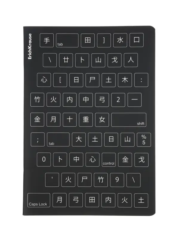 Тетрадь 60 листов в клетку ErichKrause KeyBoard, В5, МИКС