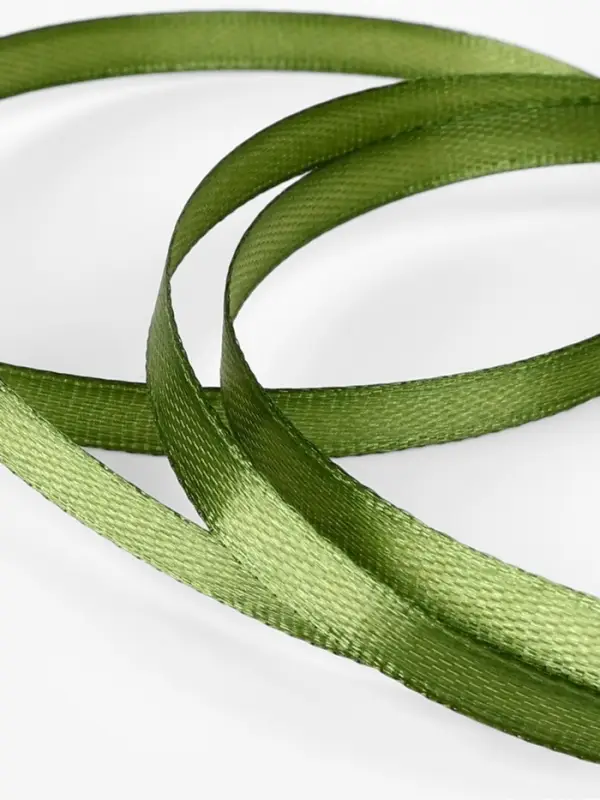 Лента атласная, 6 мм, 23±1 м, насыщенно-зелёная №113 Лента атласная, 6 мм, 23±1 м, насыщенно-зелёная №113