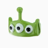 Кольцо &laquo;Монстрик&raquo;, с антенной, зелёное, безразмерное