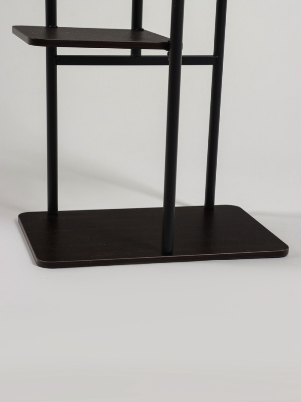 Подставка для цветов Greengo, 5 полок, 36 × 23 × 94 см, напольная, каркас металл, полки МДФ, чёрная Подставка для цветов Greengo, 5 полок, 36 × 23 × 94 см, напольная, каркас металл, полки МДФ, чёрная