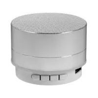 Портативная колонка Luazon LAB-05, 3 Вт, 520 мАч, Bluetooth, USB, microSD, microUSB, серебристый