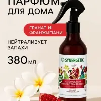 Освежитель воздуха Synergetic &laquo;Гранат и франжипани&raquo;, 380 мл