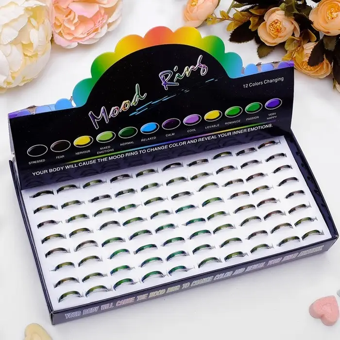 Кольцо Выбражулька «Настроение» хамелеон, 2.5 мм, размер МИКС Кольцо Выбражулька «Настроение» хамелеон, 2.5 мм, размер МИКС