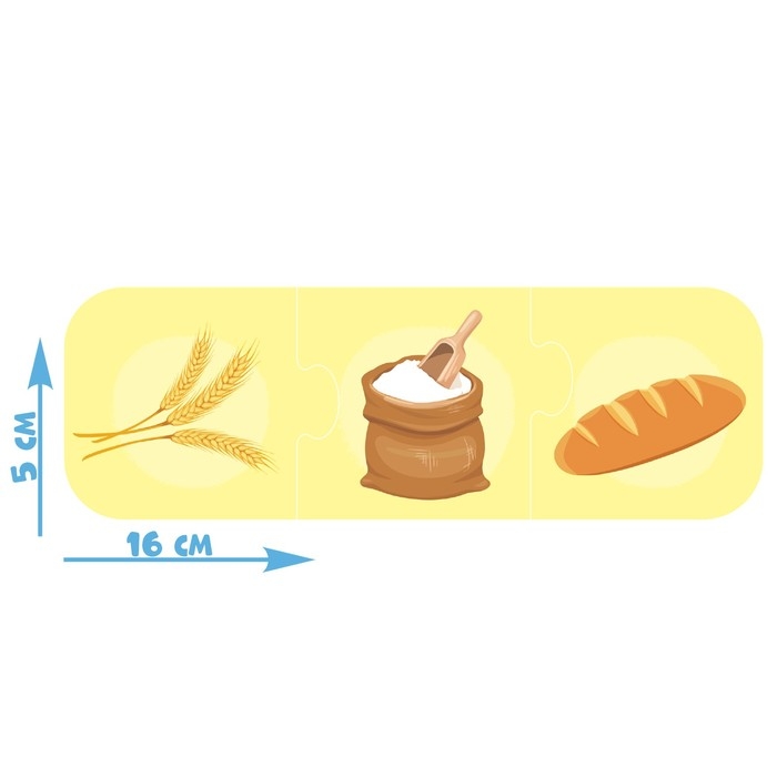 Умные пазлы - цепочки «Кто что даёт?», 8 цепочек, 24 детали Умные пазлы - цепочки «Кто что даёт?», 8 цепочек, 24 детали