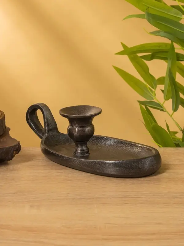 Подсвечник "Ретро серия Лондон" алюминий 21х10х6 см