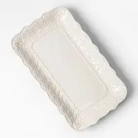 Блюдо сервировочное Aristocrat, 31&times;18&times;2.5 см, фарфор, белое