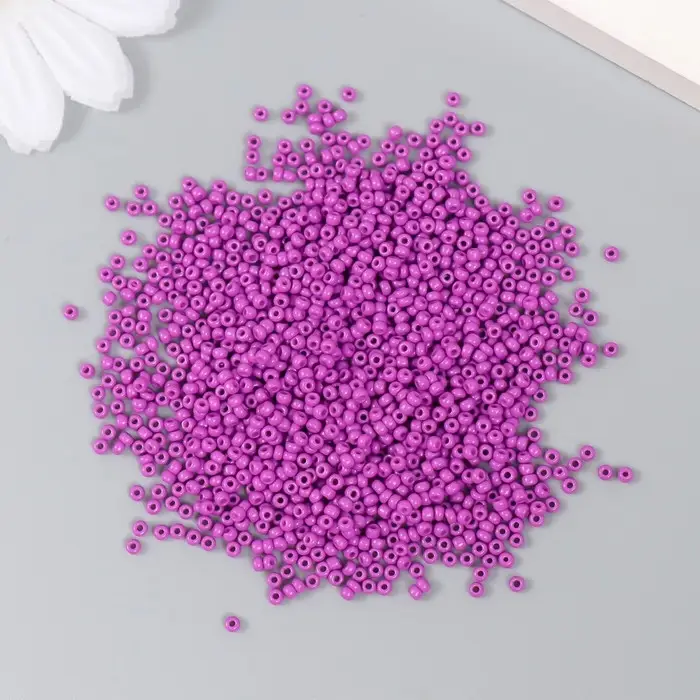 Бисер стекло 12/0  Бисер стекло 12/0 "Пурпурный" 15 гр
