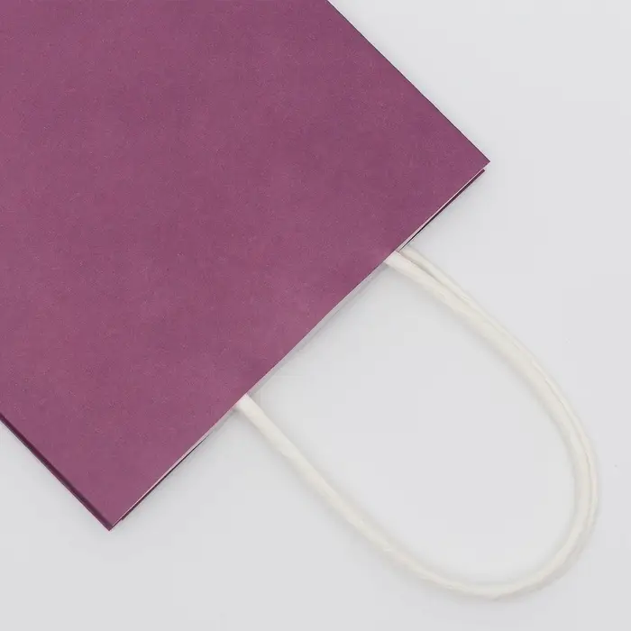 Пакет крафт сиреневый, круглая ручка, 15×12×6 см, 120 г Пакет крафт сиреневый, круглая ручка, 15×12×6 см, 120 г