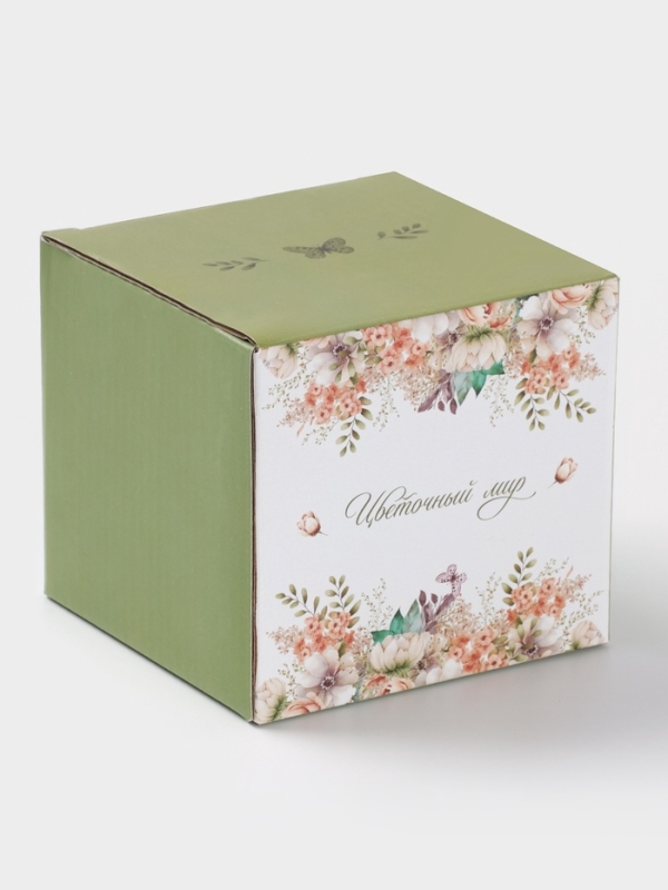 Сахарница с ложкой Доляна Сахарница с ложкой Доляна "Цветы" цвет белый 10х9 см 300 мл