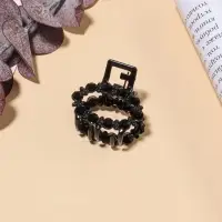 Крабик для волос &laquo;Мелани&raquo;, овал, 2.5 см, чёрный