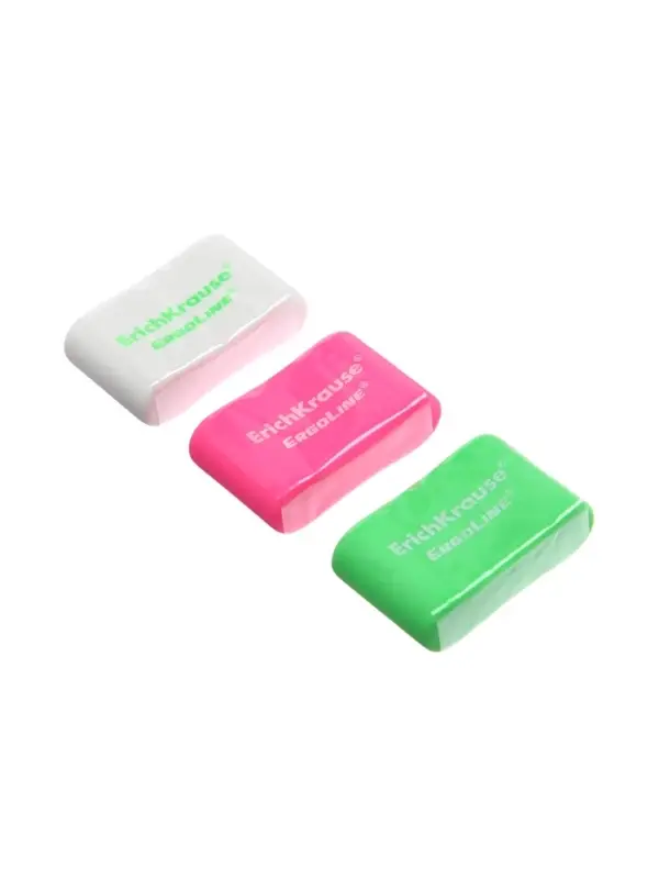 Ластик ErichKrause ErgoLine Pillow, 33&times;21&times;8 мм, мягкий, гипоаллергенный, микс