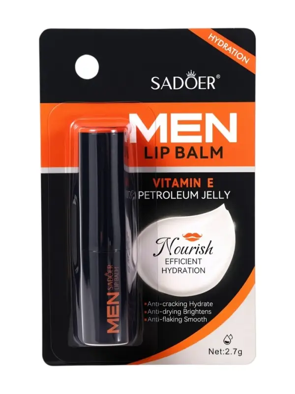 Мужской бальзам для губ Sadoer увлажняющий, 2,7 г