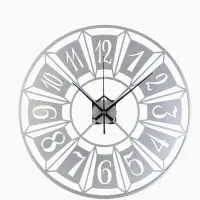 Часы настенные интерьерные &laquo;Гармошка&raquo;, бесшумные, плавный ход, d=40 см, металл, белые