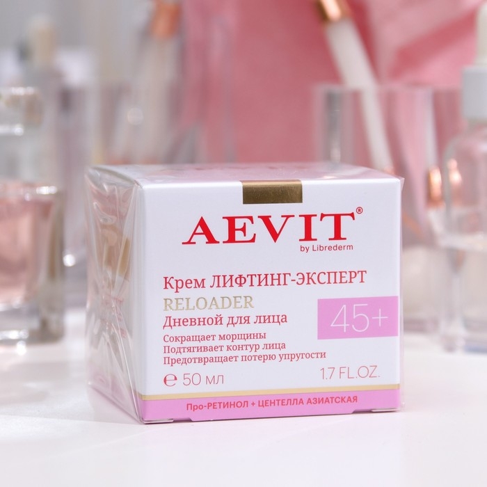 Крем для лица дневной Aevit by Librederm Лифтинг-эксперт 45+, 50 мл Крем для лица дневной Aevit by Librederm Лифтинг-эксперт 45+, 50 мл