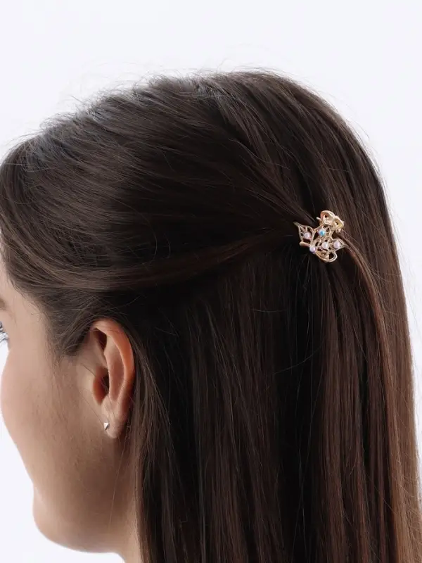 Крабик для волос «Адель», бабочка, 2.5 см, золото Крабик для волос «Адель», бабочка, 2.5 см, золото