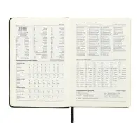 Ежедневник недатированный A5, 140 л, клетка, кожзам, на резинке, желтый срез, Черный