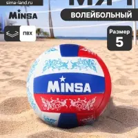 Волейбольный мяч MINSA, машинная сшивка, 18 панелей, р. 5, PVC