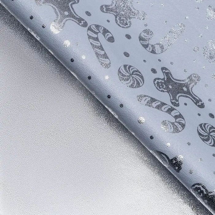 Плёнка упаковочная фольгированная «Сладости», 70×50 см, белый