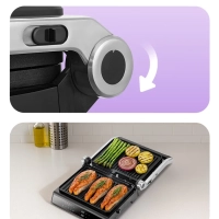 Электрогриль двусторонний КТ-4618 - 2000 Вт